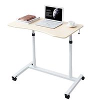 CBHLZ Moveable Overbed Table,52cm95cm Wide Flat Stand Up Desk Height Adjustable Overbed Desk Medical Attendant Table Laptop Riser Table Over Bed Sofa Table