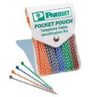 Panduit PLT1M-L3-2 ORANGE & RED STRIPED CABLE TIE (package of 100)