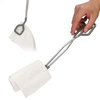 Wandisy Long Toilet Paper Tongs, Toilet Aid Bathroom Wiping Aid for Pregnant Women Elder(12in)