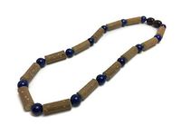 Blue Lapis Lazuli Hazelwood 11 in Necklace Babies Baby Infant Toddler Gut Eczema Colic Reflux GERD