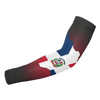 Sincerity First Dominican Republic Flag UV Protection Cooling Arm Sleeves for Sports Basketball Men Women