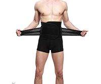 WW Cotton Abdominal Binder Support Adjustment for Men Women - Ideal for use Post-op, Hernia, Childbirth,M