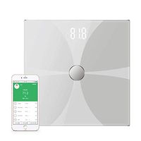 KONGZIR Weighing Scale Bluetooth Body Fat Scale, Smart Wireless Digital Bathroom Scale, Large Backlit LCD High-Precision Measurements, 180Kg