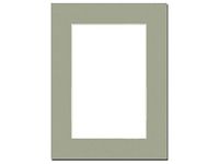 PA Framing, Photo Mat Board, 12 x 16 inches Frame for 9 x 12 inches Photo Art Size - Cream Core/Moss