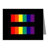 Note Cards (10 Pack) Gay Pride Flag EqualRight HRC Style