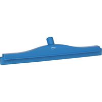 Vikan 77133 Rubber Polypropylene Frame Double Blade Squeegee, 20", Blue