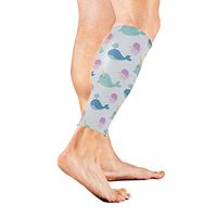 Calf Guard Sleeves Funny Cute Narwhal Unicorn Fish Sports Calves Guards Sleeves for Running, Basketball, Baseball, Football