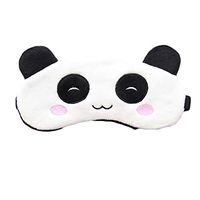 Plush Panda Eyeshade Sleeping Masks for Kids Girls Padded Blindfold For Travel
