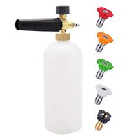 Roysberry Water Nozzle, Pressure Washer Star Foam Cannon Snow Foam Lance with 5Pcs Spray Nozzle Tips