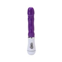 Realistic Portable Massager 8 Frequency Soft and Flexible Silicone Material Vibrantor for Women Neck Back Shoulder, Sports Recovery - Purple