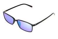 STBJ Color Blind Glasses for Men and Women with Red-Green Blindness, Color Vision Disorder, Color Weakness, Purple Blue Lens,Fullframe
