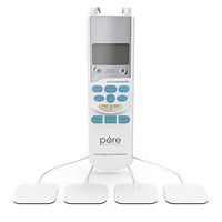 Pure Enrichment PurePulse - TENS Electronic Pulse Stimulator Featuring Comprehensive LCD Screen with 6 Program Modes, 3 Massage Settings, and 2 Channels - Includes 4 AAA Batteries and 4 Electrode Pads