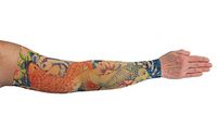 Lymphedivas Koi Arm Sleeve 30-40mmHg Short with Diva Diamond Band Large
