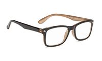 Classic Vintage Style Reading Glasses Women Men (Black/Brown, 2.00)