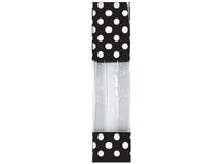 Designer Window 1.85 Mil Bags - Black & White Dots Designer Cello Bags 2x1-7/8x9-1/2" 1.85 mil (2 Packs; 100 Bags Per Pack) - WRAPS-DLN1DOTBW