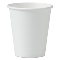 SOLO 376W-2050 Paper Hot Cups, Single-Sided Poly, 6 oz. Capacity, White (Case of 1,000)