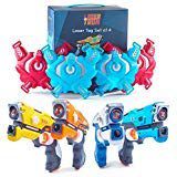 LaserTron Laser Tag Infrared Laser Toy Gun & Vest Set - 8 Pieces (4 Players) Battle Game for Indoor & Outdoor - Great Gift for Boys & Girls of All Ages