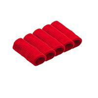 5 Pcs Basketball Fingers Compression Sleeves Volleyball Thumb Braces Support Elastic Finger Protector for Arthritis Red