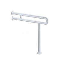 Grab Bar Bathroom Handrail, 60cm*70cm Two Colors U-Shaped Stainless Steel Non-Slip Safety Handle Disabled Elderly Barrier-Free Bathroom Shower Shower Handle Bathroom Balance Bar (Color : White)