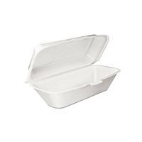 DART Performer Hoagie/All Purpose Foam Container with Removable H/L, White | 500/Case