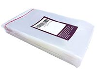 100 CT 4x6 inches Clear Cello Cellophane Plastic Bags, Re-Sealable Self-Sealing Cello Bags Great for Cookies, Decorative Wrappers, Party Favors, Candy and More (4 x 6 inches)