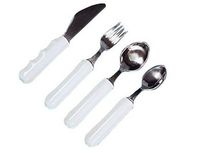 Sammons Preston Comfort Grip Weighted Utensils (555666 Soup Spoon)
