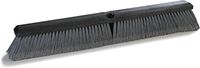Carlisle 3620481823 Flo-Pac Plastic Block Flagged Floor Sweep, Polypropylene Bristles, 3" Trim x 2-1/2" Width Bristles, 18" Length, Gray (Pack of 12)
