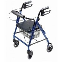 Lumex RJ4302B Walkabout Four-Wheel Hemi Rollator,Each 1 - Blue