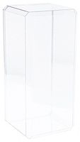 Pioneer Plastics Clear Acrylic Beveled Edge Display Case, 7" x 6" x 15.5"