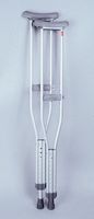 Short Under Arm Crutches Aluminum Pair User 4'2"-4'8"