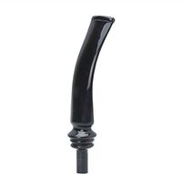 Gooday Freehand Smoking Pipe Acrylic Handmade Bent Stem 3mm Filter Calabash Pipes Mouthpiece