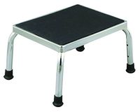 Essential Medical Supply Chrome Plated Foot Stool with 9inch Elevation