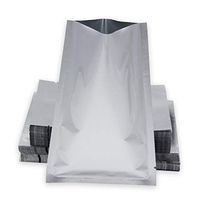 Many Sizes Smell Proof 3.9mil Mylar Foil Sample Pouch Heat Seal Pure Aluminum Foil Bags Tear Notch Open Top Food Storage Vacuum Sealer Coffee Dried Fruits Spices Candy Package (100Pcs, 6.3x9.4 Inches)