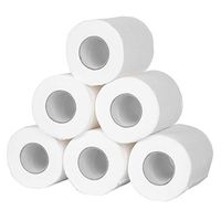 Besay 2/4/6 Roll Toilet Paper Bulk Roll Bath Tissue Bathroom White Soft 4 Ply for Home