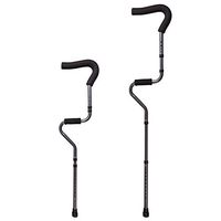 Portable Retractable Crutches, S-Type Adjustable Medical Rehabilitation Elbow Crutches Anti-Skid Aluminum Walker (one Pair)