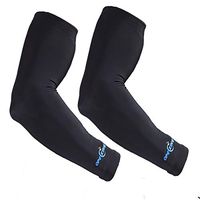 1 Pair Compression Leg Sleeve Non Slip Knee Long Sleeve Leggings for Shin Splints,Running,Medical Care,Travel,Pain Relief for Men and Women (Red, X-Large)