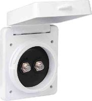 ParkPower by Marinco Dual Cable TV Standard Inlet, White