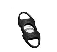 LHFJJ Cigar Cutter Exquisite Pattern Carved Cigar Guillotine Stainless Steel Blades Double Self Sharpening Cigar Knife Thanksgiving Day Idea to Father Husabnd (Color : Black)