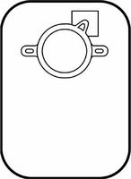 CenterPointLock Closed Pouch - (J) Flange 2 1/4" White - Box of 15