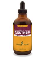Herb Pharm Eleuthero (Siberian Ginseng) Root Liquid Glycerite for Energy and Stamina, Alcohol-Free Glycerite, 4 Ounce