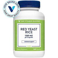 Red Yeast Rice 1200mg, Supports Cholesterol Cardiovascular Health Supports a Healthy Heart, Gluten Free, Dairy Free (240 Capsules) by The Vitamin Shoppe
