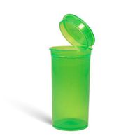 13 Dram Squeeze Pop Top Prescription Container Pill Bottle Tubes Doob RX (25 Count, Green)