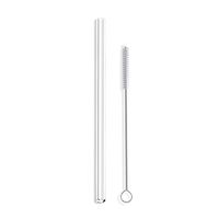 Hummingbird Glass Straws 9 inches x 9.5 mm Straight Reusable Straw Made with Pride in the USA (clear)