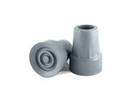 Essential Medical Supply Grey Crutch Replacement Tips for 3/4 Inch or 1 Inch