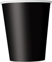 9oz Black Paper Cups, 8ct