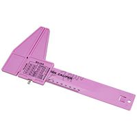 Julitech Personal Body Fat Loss Tester Calculator Caliper Fitness Clip Fat Measurement Tool Slim Chart Skinfold Test Instrumen, 3 Colors for Choose,Pink