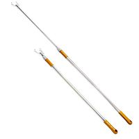 Asunflower Long Reach Stick with Hook, 63" Extended Pull Rod Adjustable Retractable Closet Hanger Retriever