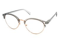 ColorViper basic square reader Unisex Reading Glasses (Z1 Transparent Grey Gold, 1.50)