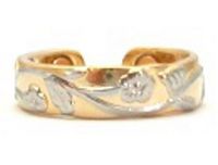 Beautiful Copper Magnetic Ring Adjustable Floral Vines