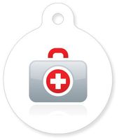Medical ID - Heart Problems - White Cross Symbol